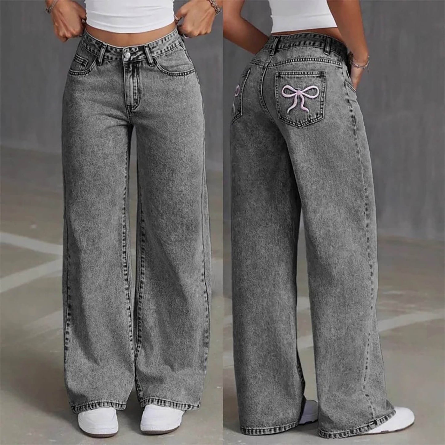 Neesia® Wide Leg Jeans